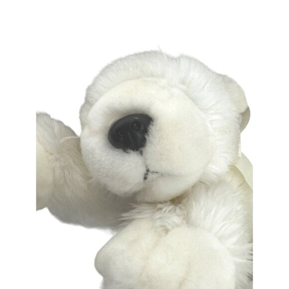 Russ Berrie Snoozer Sleepy White Polar Bear Stuffed Plush Snore Sounds - Picture 5 of 9